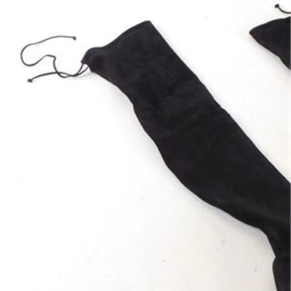 Stuart Weitzman Highland Black Suede Over-the-Knee Boots Women’s Size 8.5 - Picture 5 of 11